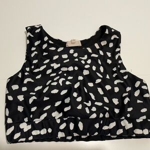 HAYDEN Girls Brand Size Medium Black & White Sports Bra